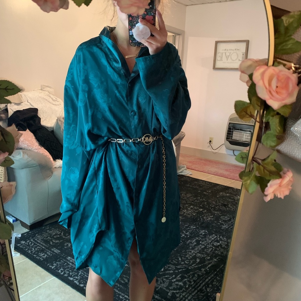 Satin Floral Shirt